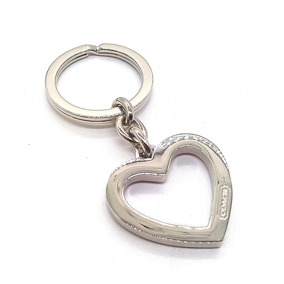 Vintage COACH Enamel Red Heart Keychain FOB Purse Charm-Rare #7382 *FIRM PRICE* - Picture 2 of 4
